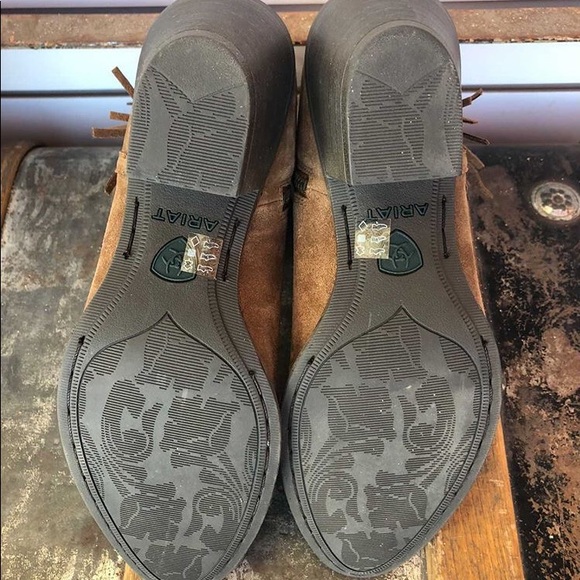 Women’s Suede Fringe Booties - Ariat - Picture 2 of 5